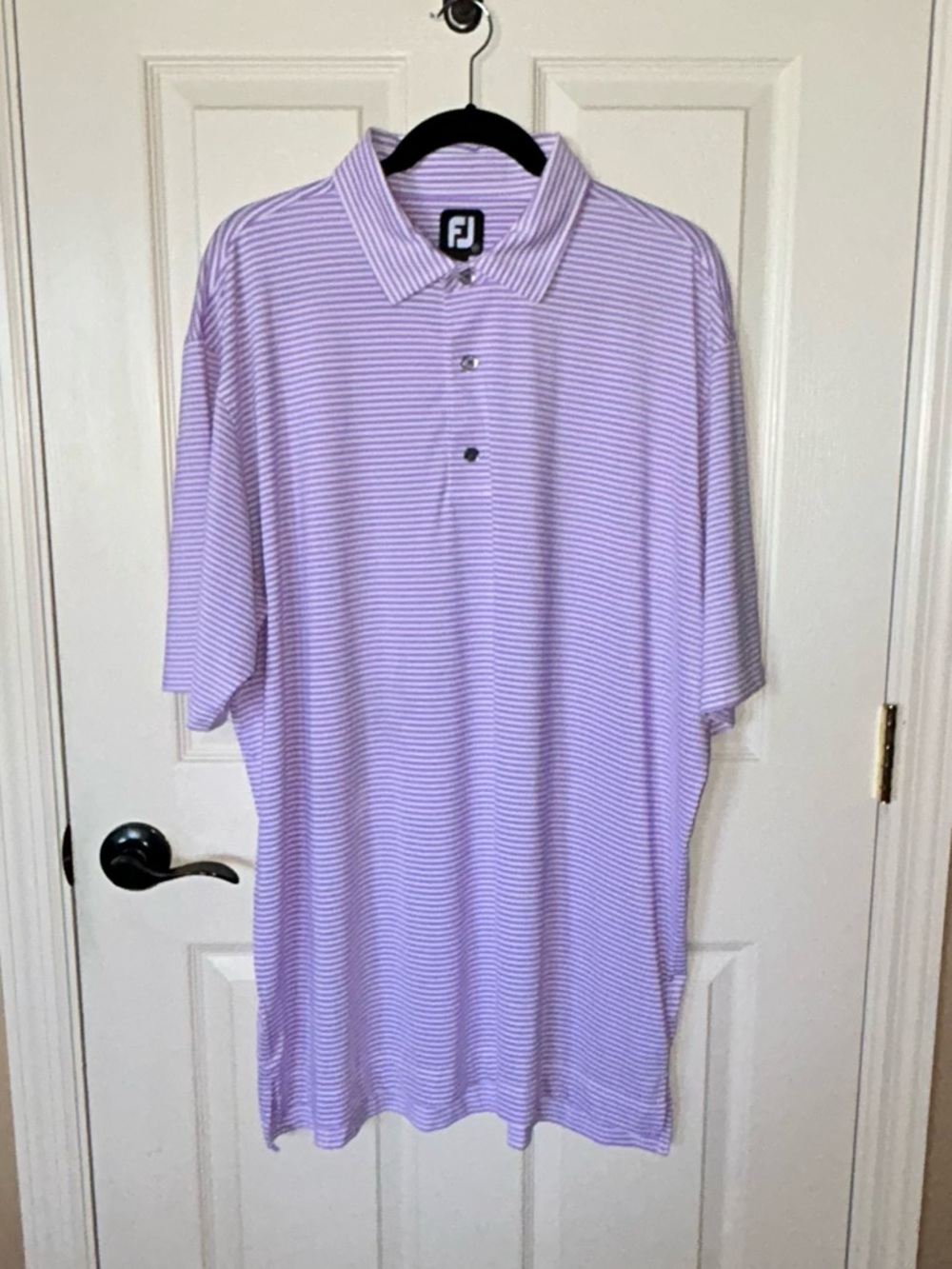 FootJoy Men’s Lavender Stripe Golf Polo ☀️